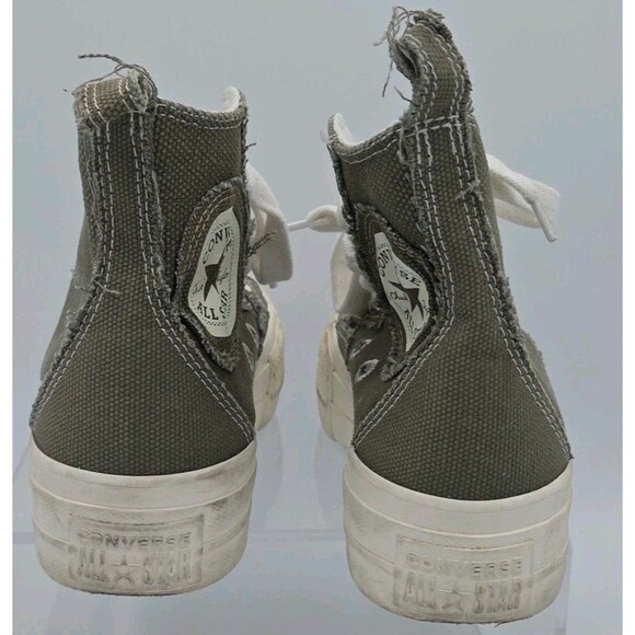 Converse Sz 5 All Star Lift 1.5 In Platform Green Floral Autumn Embroidery EU 35 - Picture 6 of 8